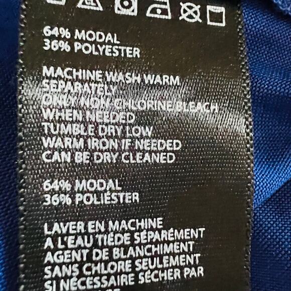 Silence Noise Minimalist Clean Girl Modern Royal Blue Relaxed Top L New - Picture 9 of 10